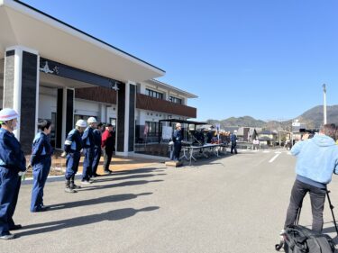 避難訓練 うだつの町並み(3月3日)